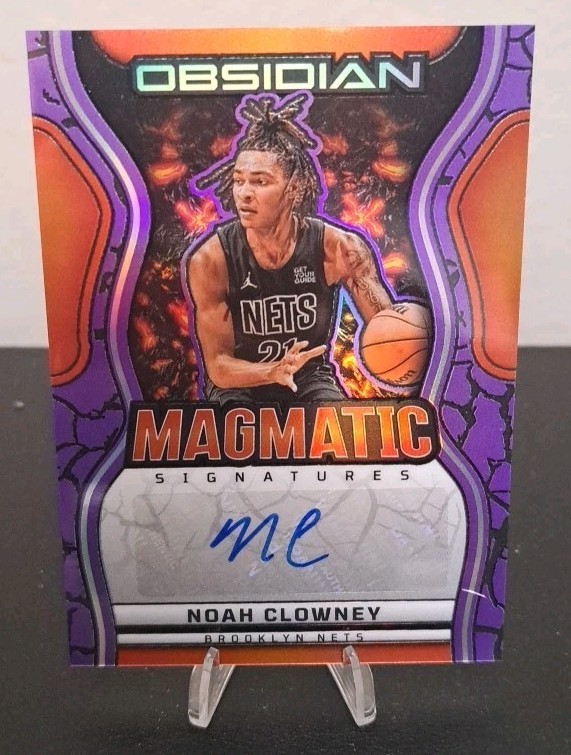 2024-25 Obsidian Noah Clowney Magmatic Signatures Purple Auto /49