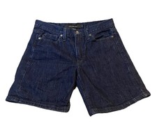 Vintage Calvin Klein Dark Denim Jean Shorts Womens Size 4 With Pockets