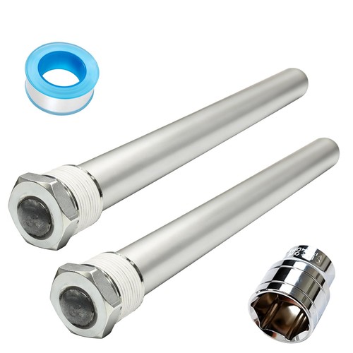 COMPLEKRON RV Water Heater Anode Rod 9.25" L x 3/4" NPT Galvanized Nuts - Picture 1 of 7