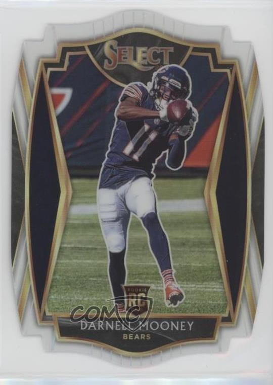2020 Panini Select Premier Level White Prizm Die-Cut Darnell Mooney #200 5a4