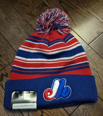Montreal Expos New Era Striped Crown MLB Baseball Hat NWT Winter Toque OSFM