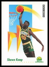 1991-92 SkyBox #271 Shawn Kemp Seattle SuperSonics Basketball Card
