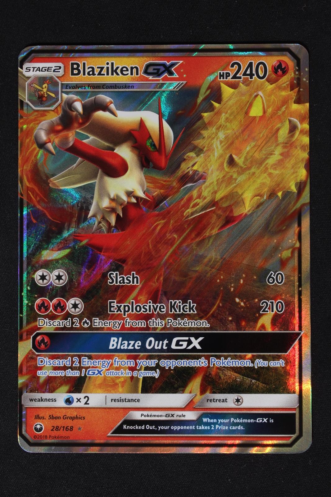 Pokemon Blaziken GX GX Rare LP - Celestial Storm 28/168