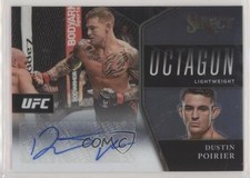 2021 Panini Select UFC Octagon Action Signatures 91/99 Dustin Poirier Auto 0g27