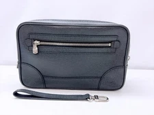 Excellent Condition Louis Vuitton Taiga Pavel Double Zip Second Bag M31142