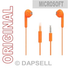 Microsoft Auricolare Originale Stereo Wh-308 Ergonomico Orange Nokia Asha 203 N8