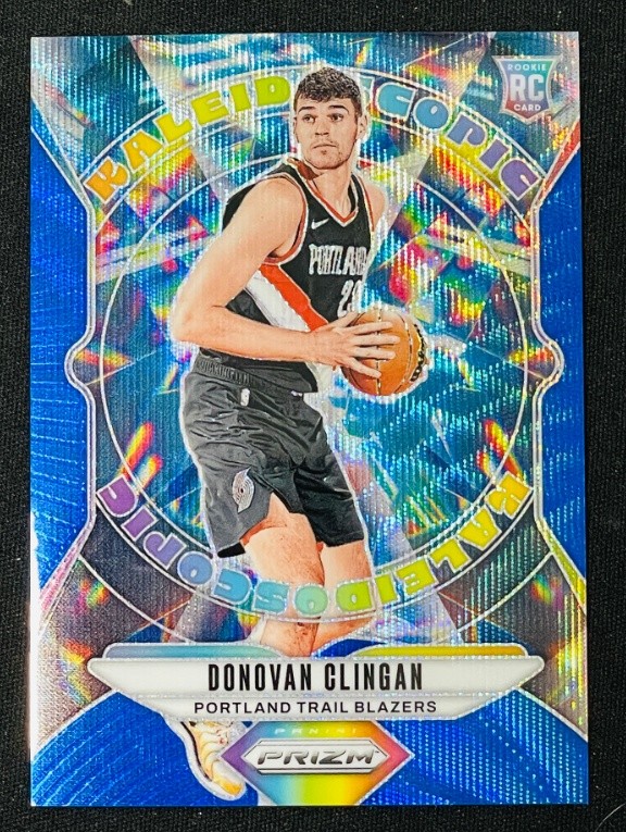Donovan Clingan 2024-25 Panini Prizm RC Kaleidoscopic Blue Wave /175 #18