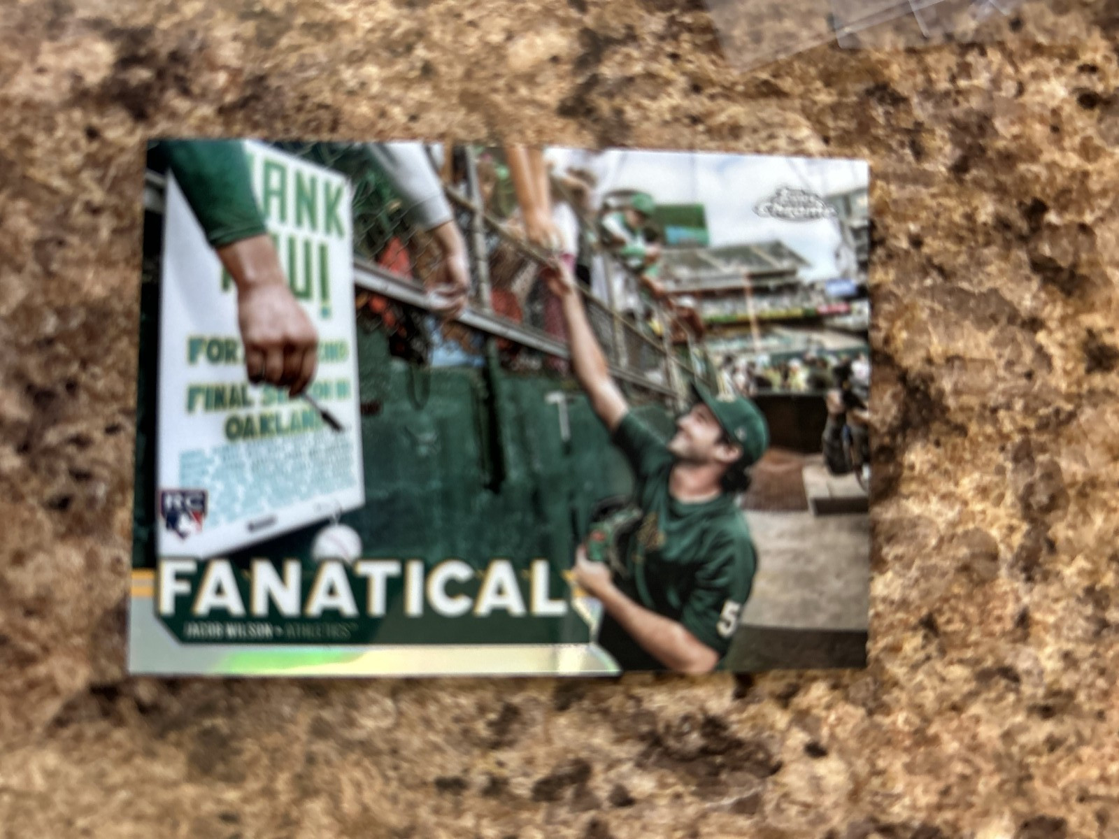 2025 Topps Chrome Fanatical Case Hit SSP Jacob Wilson Rc Oakland Athletics fan23