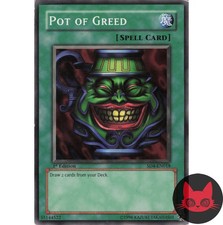 Yugioh Topf der Gier SD4-DE018 Common 1. Auflage LP