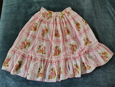 Vintage 1980s Strawberry Shortcake Handmade Skirt Girls Size 7/8