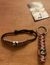 Duck Commander Braided Paracord Bracelet And Keychain W/Metal Duck Band NWT