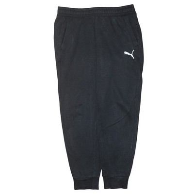 Puma Fleece Jogginghose Herren schwarz L Regular Fit Gummibund