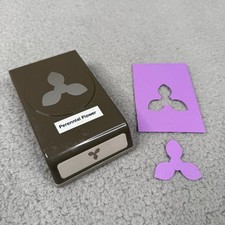 Stampin Up Paper Punch Perennial Flower 149522 Retired Floral Locking Flat Slim