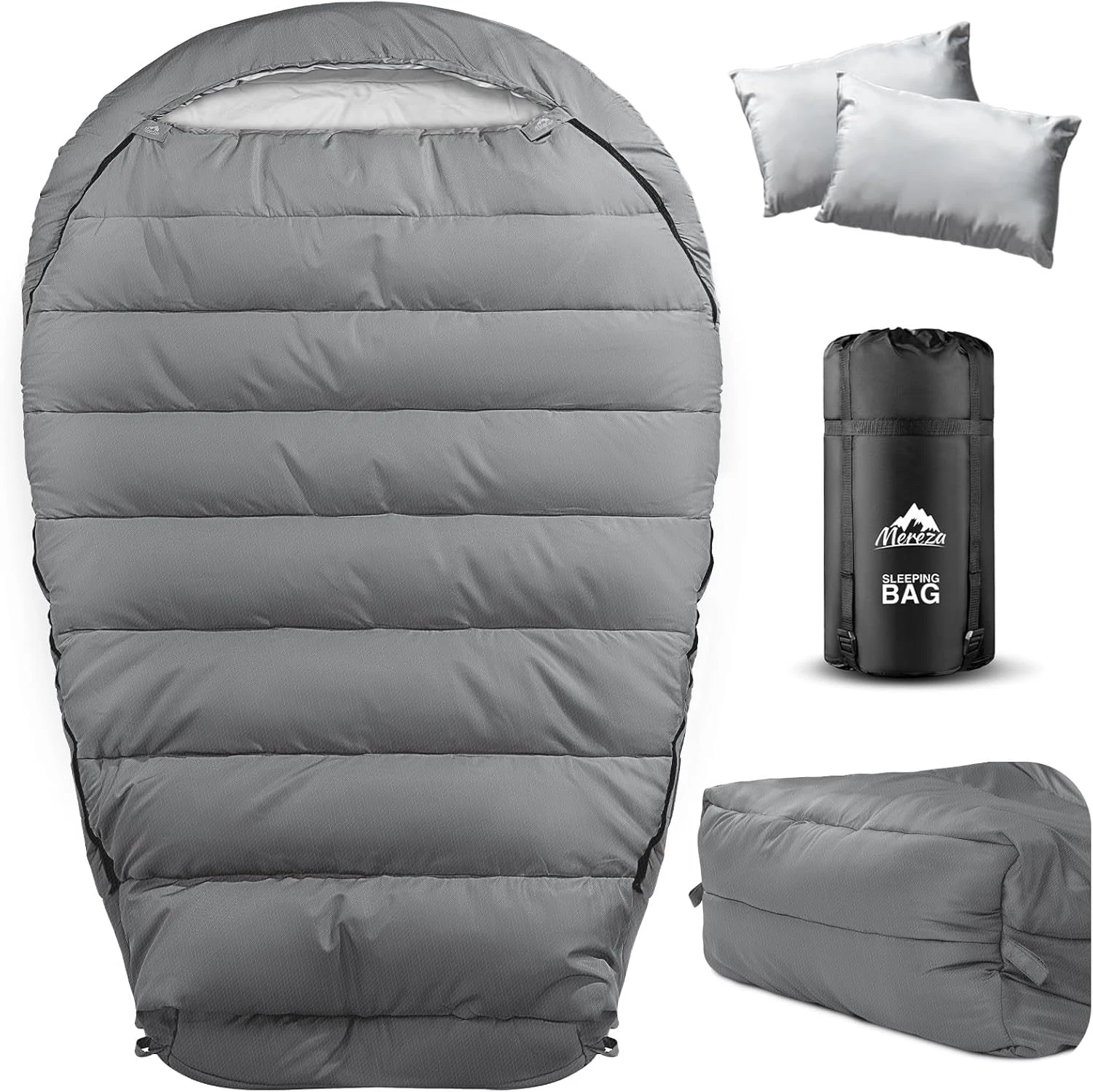 Mummy Double Sleeping Bag for Adults with Pillow Cold Weather 0 Degree 2 Person
Opens in a new windo