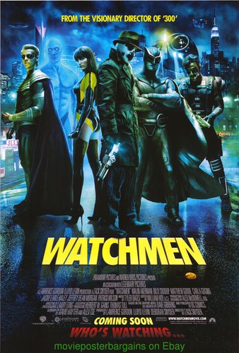 WATCHMEN MOVIE POSTER Mint ORIGINAL 27x40 Rare ENGLISH International Final versi