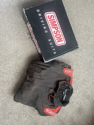 Simpson Youth Legend II Rennanzug, SFI 3.2/1 Spec, schwarz/rot Größe Medium  