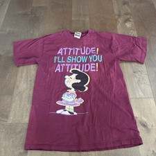 Charlie Brown Graphic Tee Tultex Preshrunk Size L