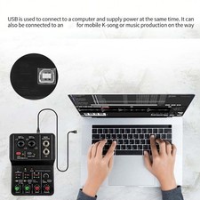 Metal External Sound Card For Vocal Recording And Online Broadcasting
