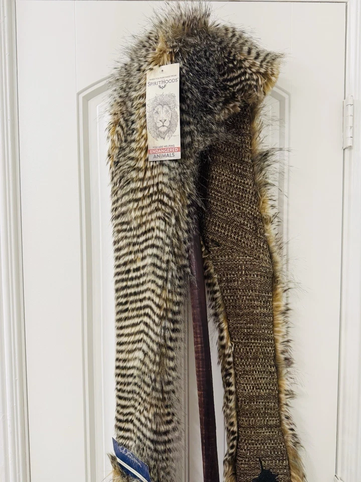 NUEVO CON ETIQUETAS 2012-13 SpiritHoods NOGHT HAWK Sombrero de piel sintética Capucha Bufanda Patas Guante Bolsillos Foto 2 de 4