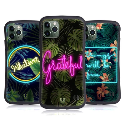 HEAD CASE TROPICAL TYPOGRAPHY HYBRID CASE FOR APPLE iPHONES PHONES - Image 1 of 4