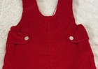 Vintage C.I.Castro&Co Red Velvet 1-piece Baby Romper "Jon Jon" 18 Months — photo 4