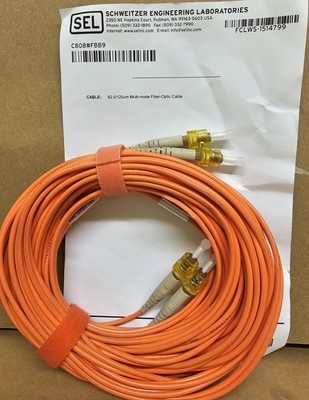SCHWEITZER ENGINEERING C808 SEL-62.5/125um Multi Mode Fiber-Optic Cable 8Meter