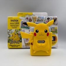 Instax Mini Link Special Edition Ash White Nintendo Switch/Pokemon w/ Pikachu