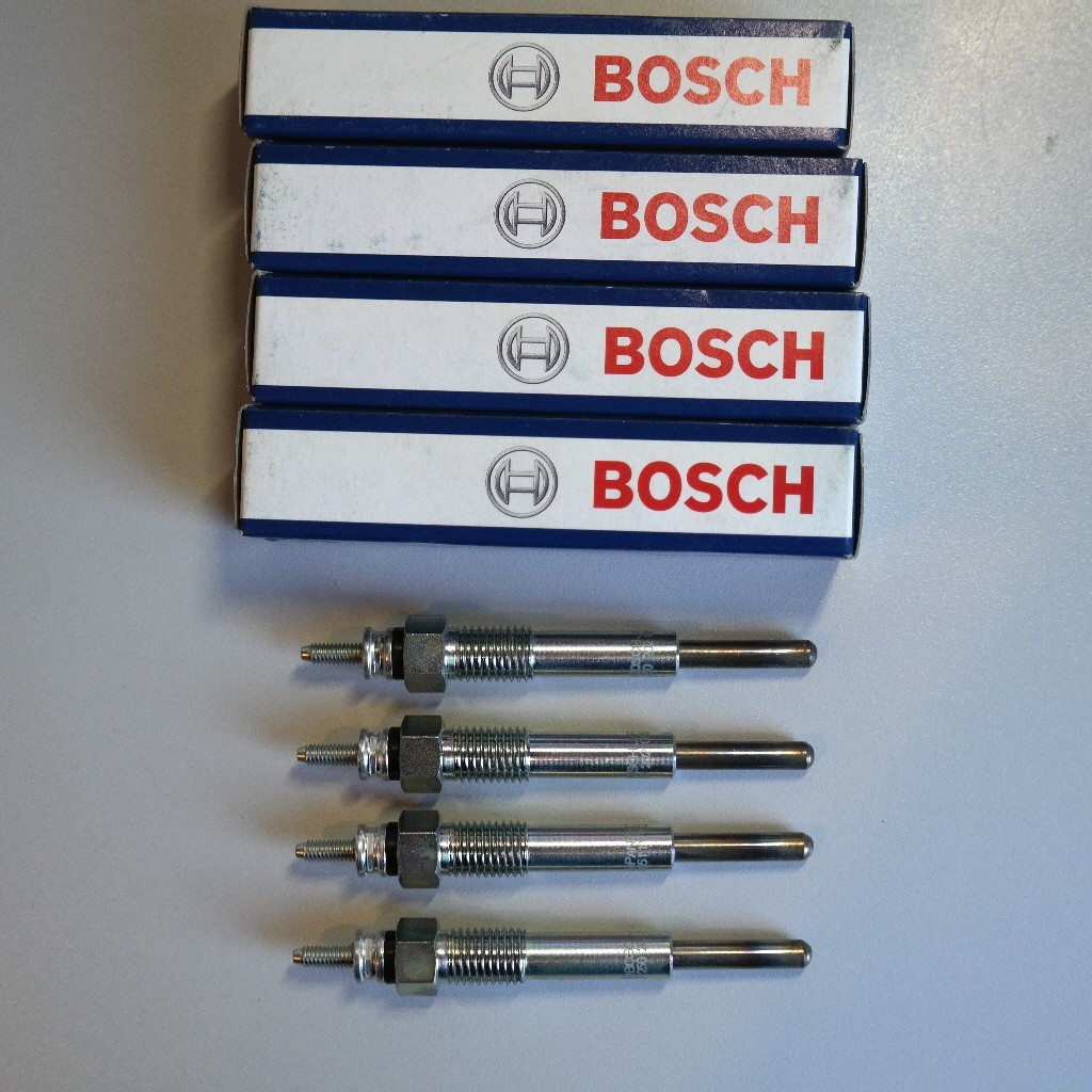 4 bougies préchauffage Bosch 0250202085 pour moteur Opel Kadett diesel