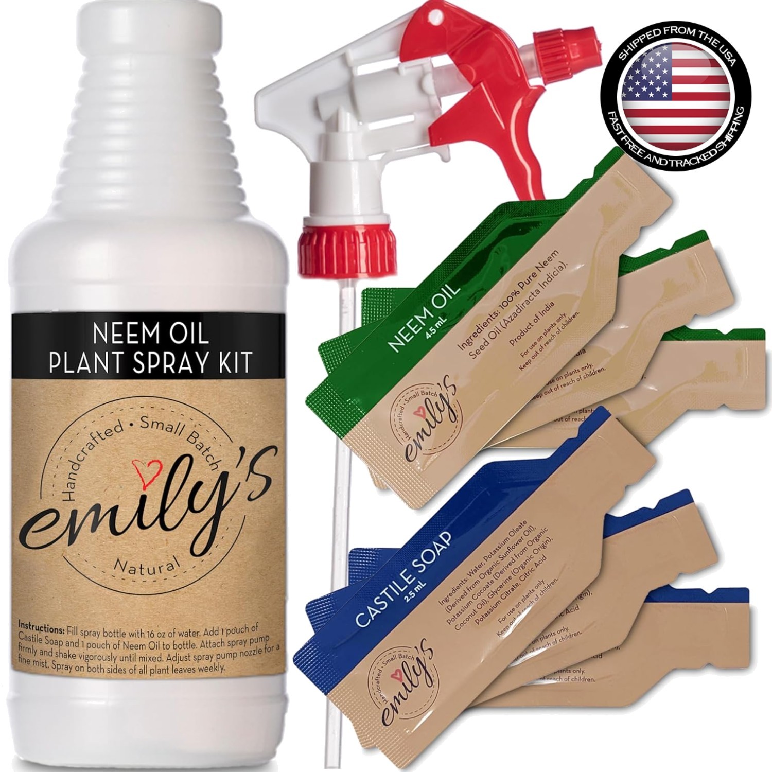 Spray For Plants - 48oz Blend-it-yourself Kit, Safe & Effect