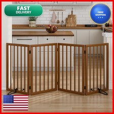 Mino Kesper Dog Gate 32" Tall Foldable Dog Gate Doorways Freestanding Pet Gate