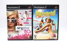 Refurbished PS2 Summer Heat Beach Volleyball SingStar 80s CIB Bundle Lot Mint BL