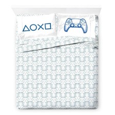 Juego de sábanas blancas PlayStation X-Ray Sony niños 4 piezas, totalmente nuevas