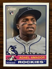 2025 Topps Heritage Adael Amador Rockies Base Chrome Variation RC 61