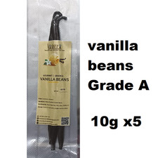 Vanilla Beans 10g x5 Grade A Gourmet Quality   Premium Indonesian Vanilla