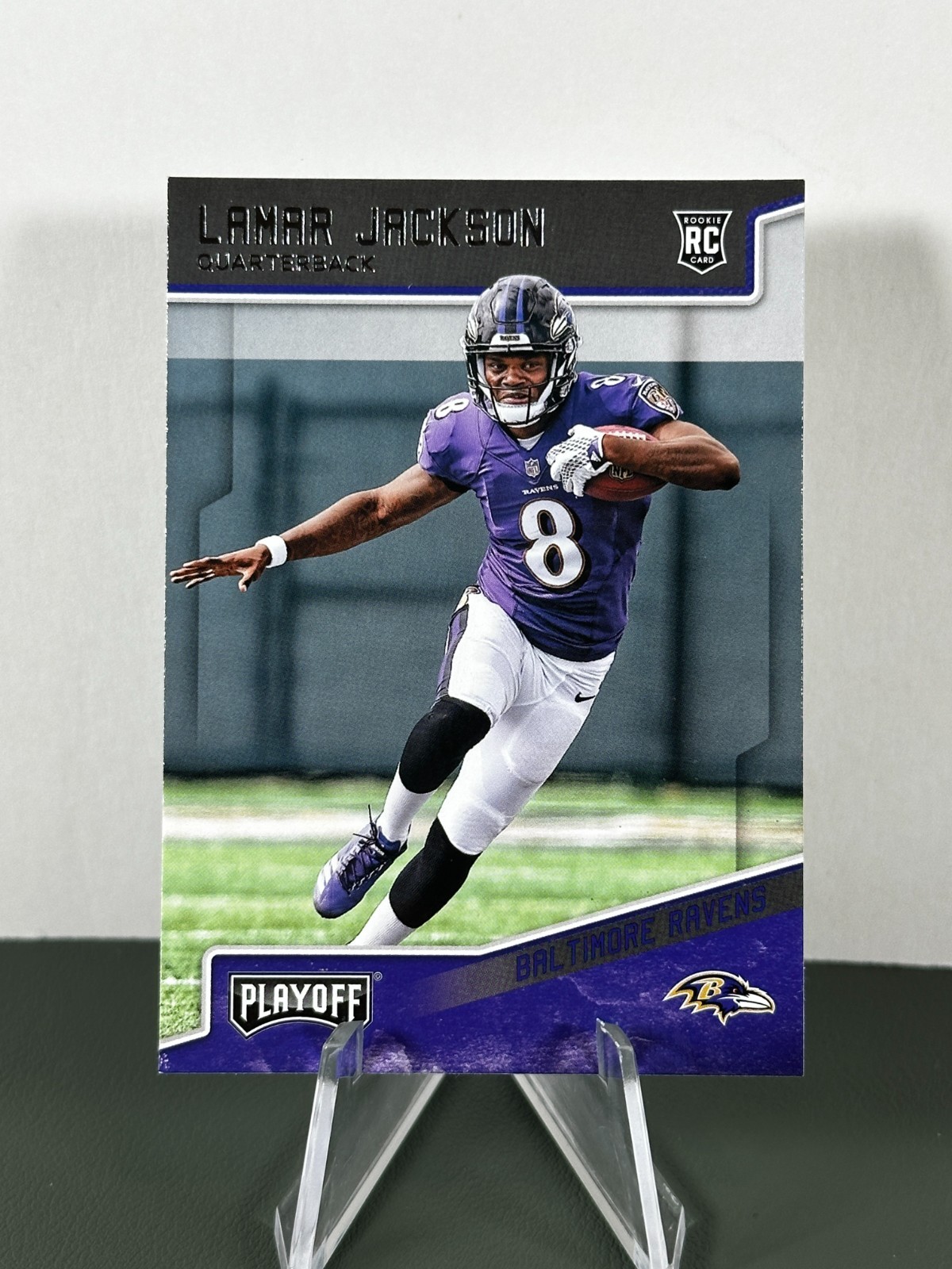 2018 Panini Playoff Lamar Jackson Rookie RC #212 Baltimore Ravens QB