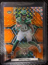 2022 Mosaic Breece Hall #283 Orange Florescent Mosaic RC Rookie New York Jets 