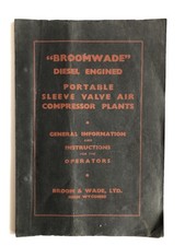 Broomwade Instructions Operators Manual Sleeve Valve Air Compressor Plants