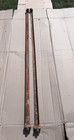 Antique Bed Rails Metal with Cast Iron Ends, Vintage Tapered Ends Bedframe