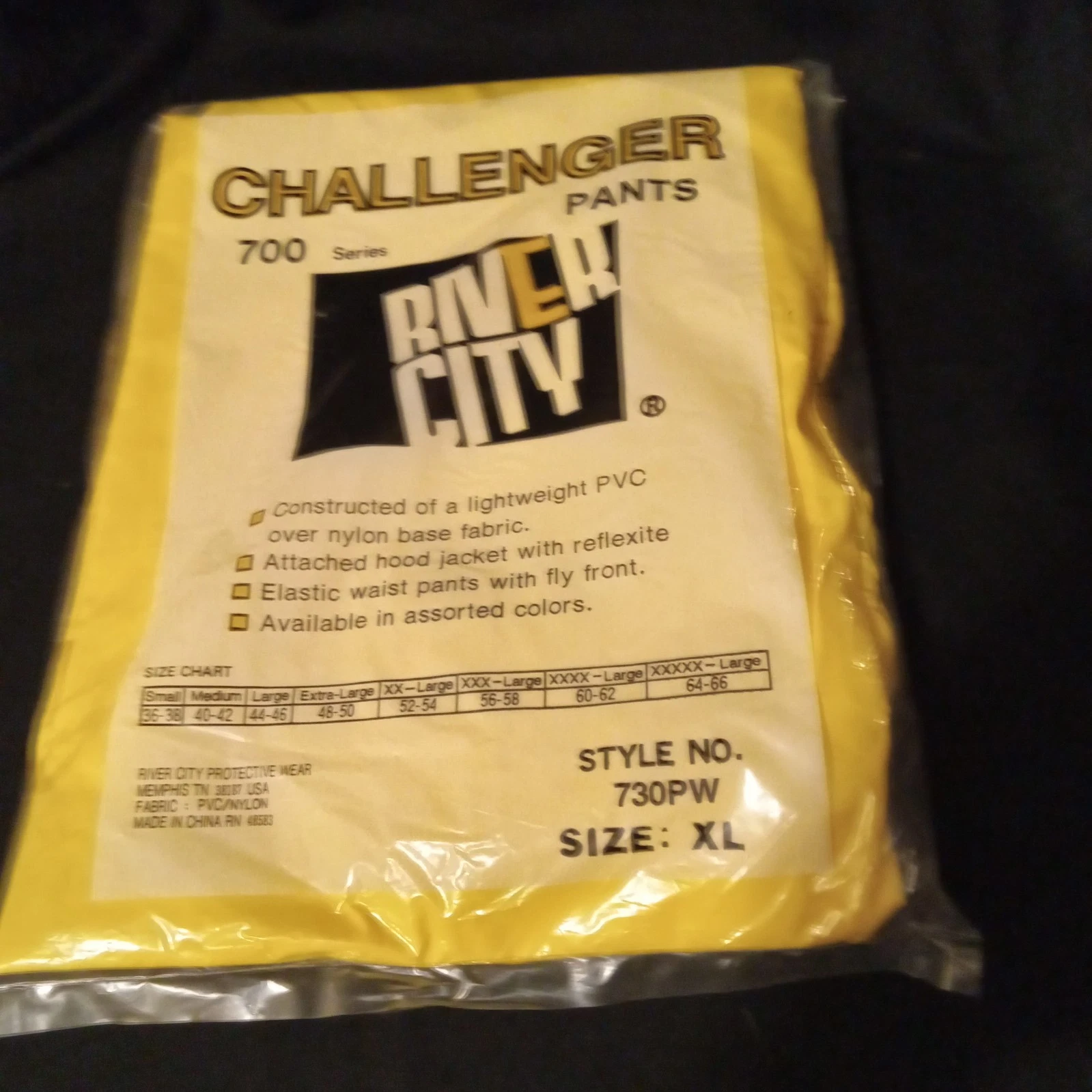 River City Challenger Pants 700 Series XL Style No. 730PW - New w/o Tag image 1