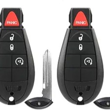 2Pcs Key Fob Fobik Replacement Fits for 2008 2009 2010 Ram 1500 2500 3500, Duran