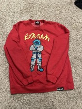Vintage Pink Dolphin Crewneck Sweatshirt Red Diver Graphic Large (c. 2013/14)