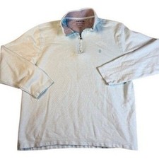 IZOD Advantage Performance Mens Large Light Blue Quarter Zip Pullover Sweater