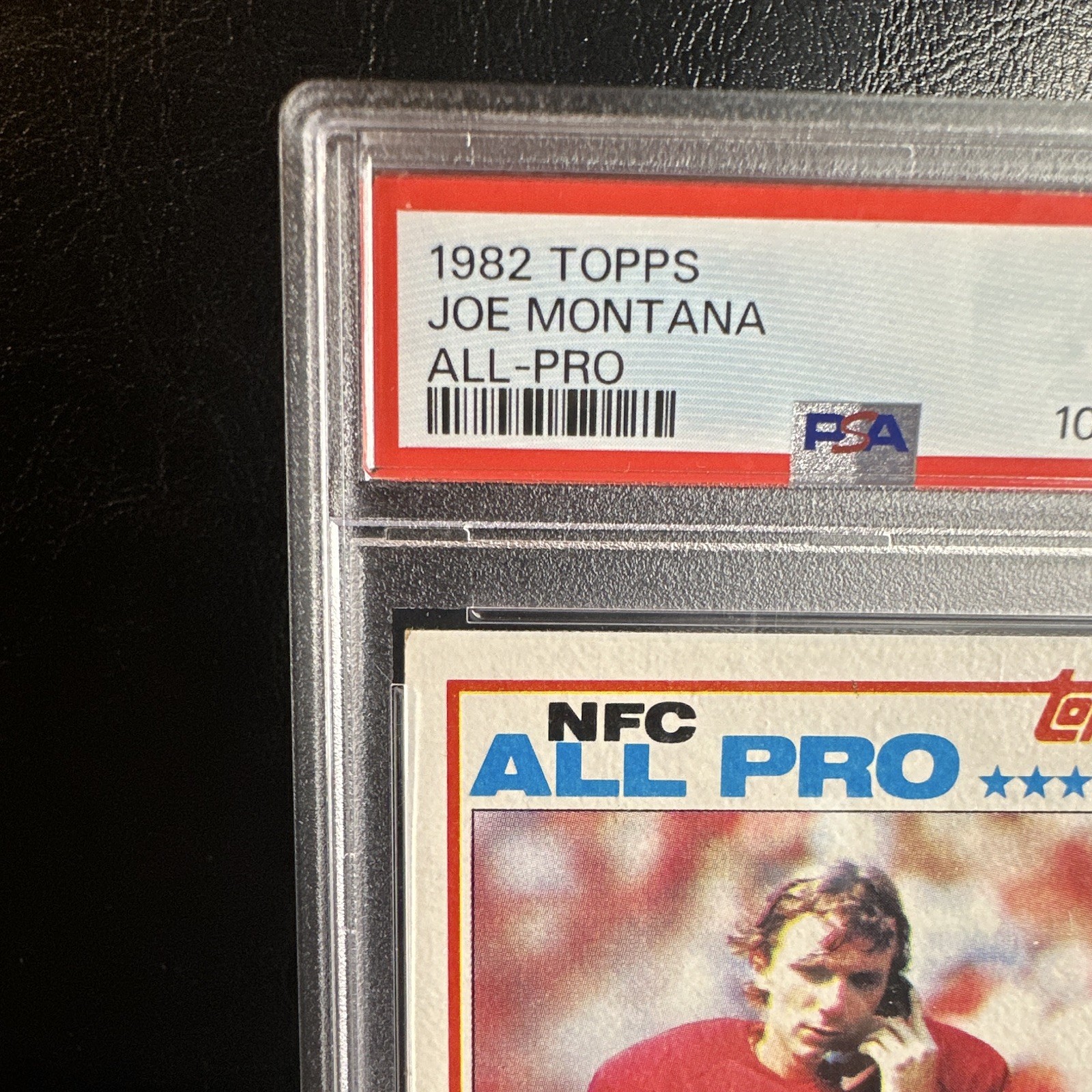 Topps 1982 Joe Montana All-Pro #488 PSA Graded San Francisco 49ers NFL view 5