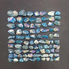 Aura Angel Natural Blue Apatite Crystal Chips Quartz Gravel Stone Healing 91pcs