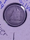 1939 canadian dime - 80% silver - G