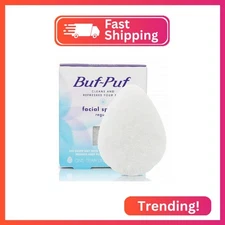 Buf-Puf Regular Facial Sponge, Dermatologist Developed, Removes Deep Down Dirt &