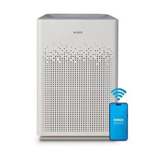 Winix AM90 Air Purifier, 4-Stage True HEPA Filtration, Washable Carbon Filter,