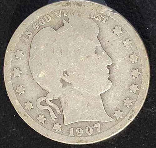 1907 P Philadelphia Mint Barber Quarter