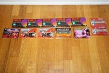 Mixed lot of 13 blank cassette tape lot