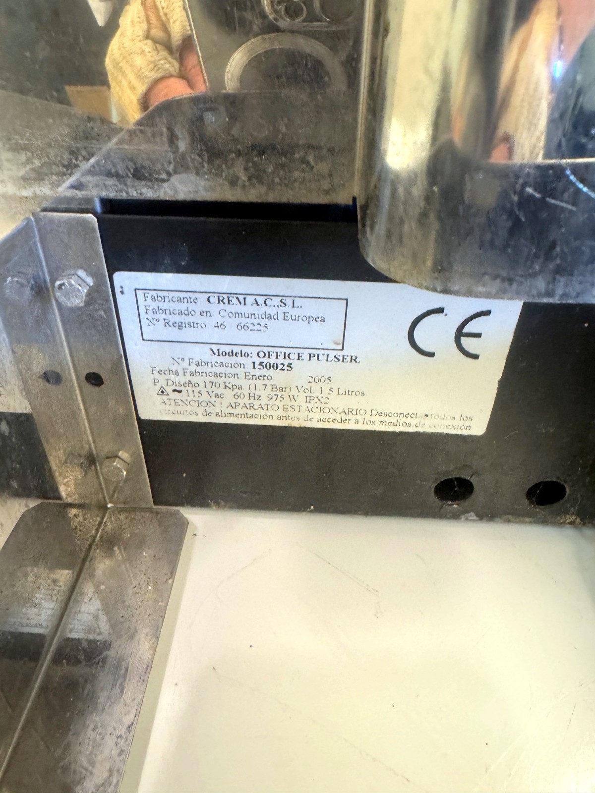 Expobar Office Pulser Espresso Machine / Coffee Maker * FOR PARTS OR REPAIR